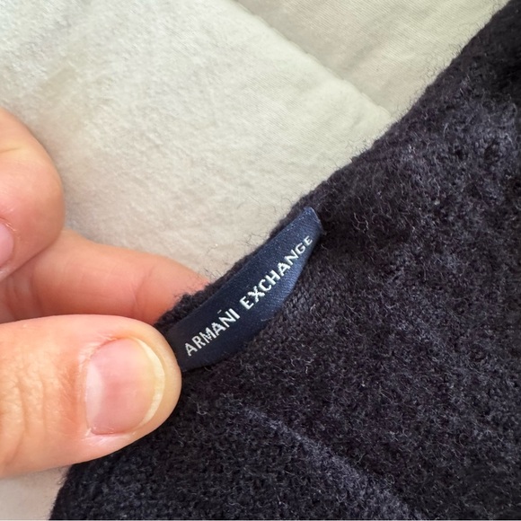 Armani Exchange V Neck Long sleeve  XL Blue - Picture 7 of 9